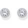 Thomas Sabo Silver Halo Ear Studs With White Zirconia - Silver Coloured/White