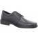 Rieker Square Toe Leather Shoes - Black