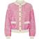 Yas Gea Ls Knit Cardigan - Birch/Fuchsia