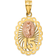 Macy's "15" Our Lady of Guadalupe Charm Pendant - Yellow/Rose Gold