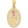 Macy's "15" Our Lady of Guadalupe Charm Pendant - Yellow/Rose Gold