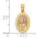 Macy's "15" Our Lady of Guadalupe Charm Pendant - Yellow/Rose Gold