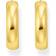 Thomas Sabo Gold Plated Medium Chunky Creole Hoop Earrings - Yellow Gold/Silver