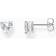 Thomas Sabo Heart Cut Zirconia Stud Earrings - Silver/White