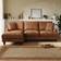 Dunelm Beatrice Brown Sofa 234cm 3 Seater