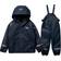 Helly Hansen Barn Bergen Fleecejacka-fodrat Regnset 2.0 Marinblå 116/6