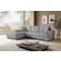 Fursell L-Form Ecksofa Nelly Hellgrau Sofa 270cm 4-Sitzer