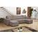 VENASI FURNITURE Hugo Brown Sofa 312cm 4 Seater