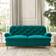 Dunelm Canterbury House Velvet Peacock Sofa 156cm 2 Seater