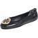 Tory Burch Minnie Travel Ballet With Metal Logo - Black