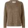 Selected Slflulu LS Knit Stickad Tröja - Brun