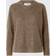Selected Slflulu LS Knit Stickad Tröja - Brun