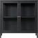 House Nordic Dalby Black Glass Cabinet 80x80cm