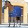 Weatherbeeta Fleece Cooler Standard Neck - Dark Blue/Grey/White