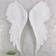 Enchanting Large Glitter Angel Wings White Väggdekor 21.5x54cm