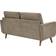 George Oliver Aucteraden Loveseat Camel Sofa 67.4" 2 Seater