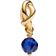 Pandora September Eternity Circle Dangle Charm - Gold/Blue