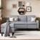 Ebern Designs Suellen Light Gray Sofa 73.6" 3 Seater