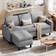 Ebern Designs Suellen Light Gray Sofa 73.6" 3 Seater