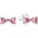 Pandora Sparkling Bow Stud Earrings - Silver/Pink