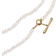 Pandora Treated Freshwater Cultured T Bar Collier Necklace - Gold/Pearls