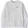 Patagonia Men's Long Sleeved P 6 Logo Responsibili Tee - White