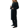 Gina Tricot Belted Long Coat - Black