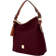 Dooney & Bourke Ostrich Twist Strap Hobo - Burgundy