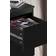 Fwstyle Bedroom Storage Matt Black Chest of Drawer 40x99cm