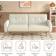 Ebern Designs Futon White Sofa 79.3" 3 Seater