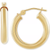 Macy's Polished Thin Tube Hoop Earrings - Gold