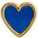 Stine A Petit Love Heart Single Earring - Gold/Blue