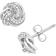 Macy's Love Knot Stud Earrings - Silver/Diamonds