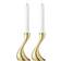 Georg Jensen Cobra Gold Ljusstake 16cm 2st