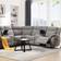 Wilko Sherford Corner Grey Sofa 271cm 5 Seater
