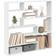 vidaXL Cube 7 Compartments White Wall Shelf 100cm