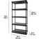 Plano Heavy Duty Black Shelving System 36x73"