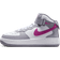 Nike Air Force 1 Mid EasyOn GSV - Cement Grey/White/Hot Fuchsia