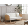 Birlea Mila Natural/White Sofa 177cm 2 Seater