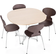 Fritz Hansen Super Circular A603 Laminate White Spisebord 100x100cm