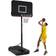 Costway 6.5-10 FT Adjustable Portable Basketball Hoop with 44 Inch Shatterproof Backboard & Fillable Base