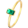 Isabel Bernard Baguette Olivia Ring - Gold/Green