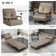 Homcom Sleeper Light Brown Lænestol 81cm