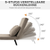 Homcom Sleeper Light Brown Lænestol 81cm