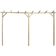 vidaXL Garden Pergola 400x40x205cm Wood Patio Trellis Arch 40x203cm