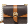 Michael Kors Greenwich Small Color Block Logo and Saffiano Leather Crossbody Bag - Brn/Acorn
