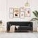 vidaXL 372688 Black Sofa 174cm 2 Seater