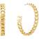 Michael Kors Hoop Earrings - Gold/Transparent
