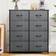 YitaHome Dresser for Bedroom A-Black Grey Chest of Drawer 33.7x38.4"