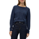 Vero Moda round neck knitted jumper in navy melange